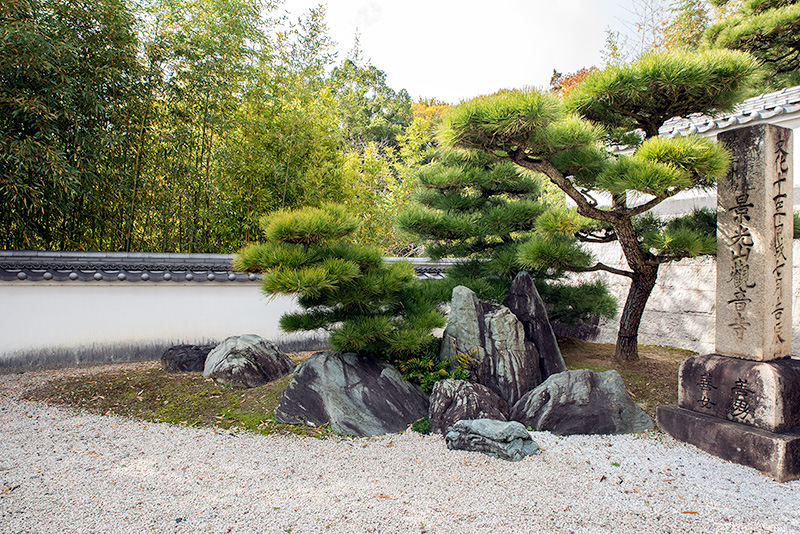 参道にある枯山水
