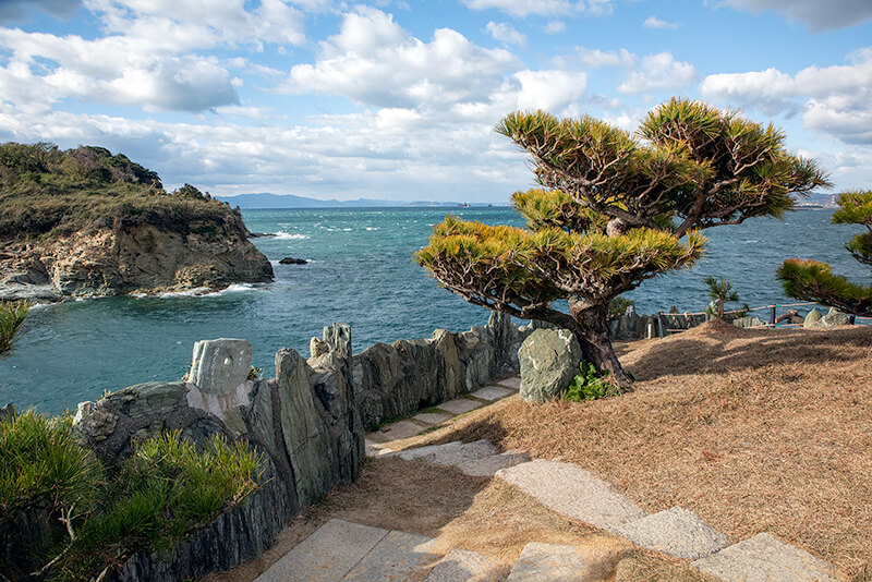 大島に、その奥は徳島県がみえる