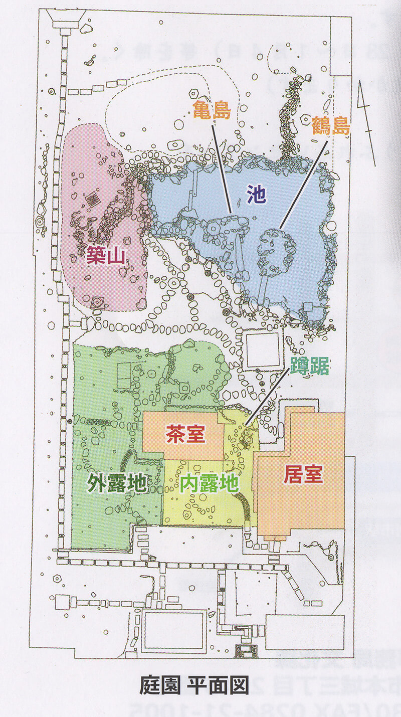 物外軒の案内図