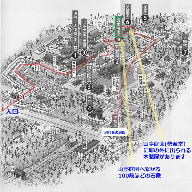 知恩院の境内案内図