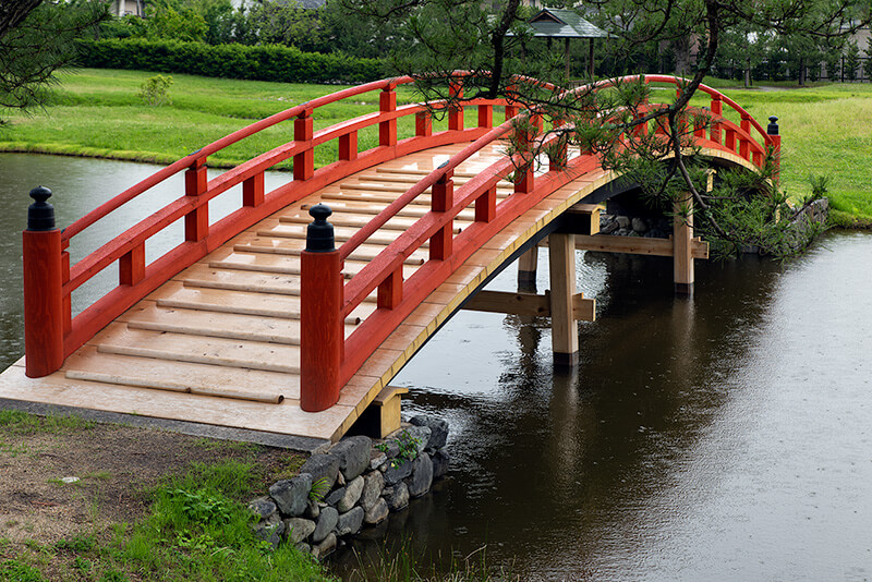 旧大乗院庭園　反り橋