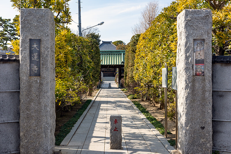 大蓮寺　表門だ