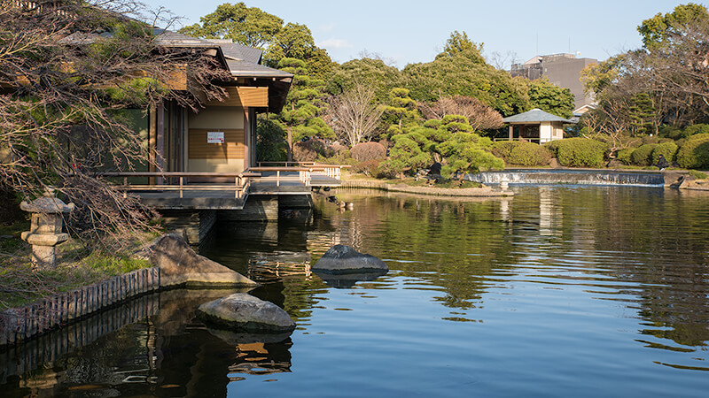 源心庵のデッキ部「月見台」