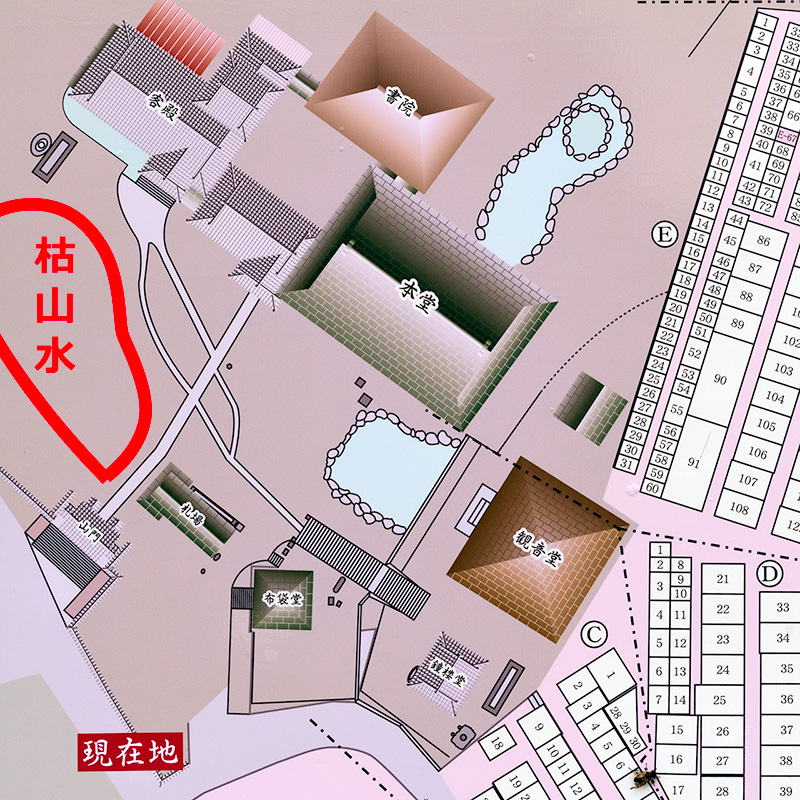 月山寺の案内図
