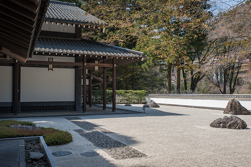玉堂美術館の入り口方面を望む