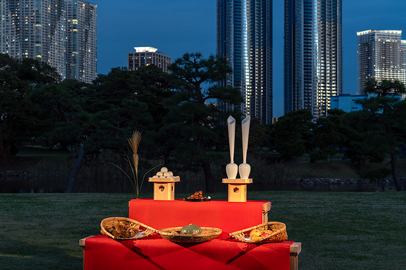 月見台お供え式