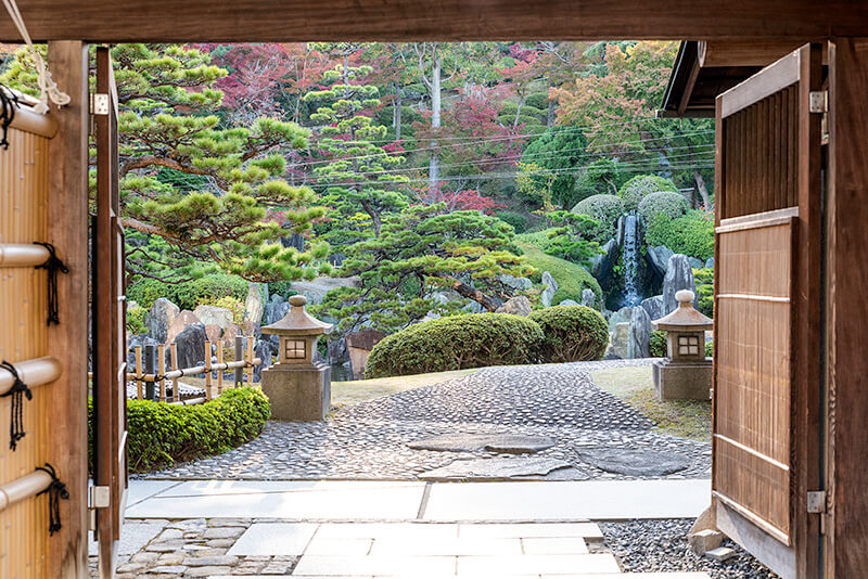 半べえ庭園入り口