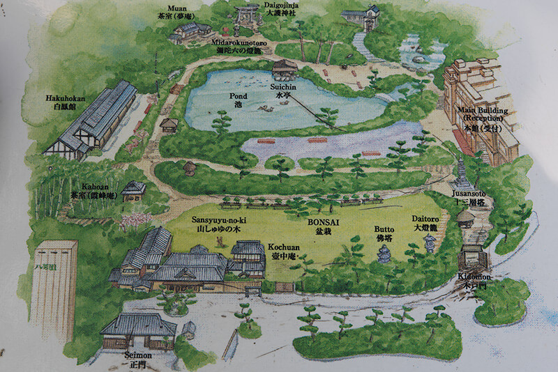 八芳園の案内図