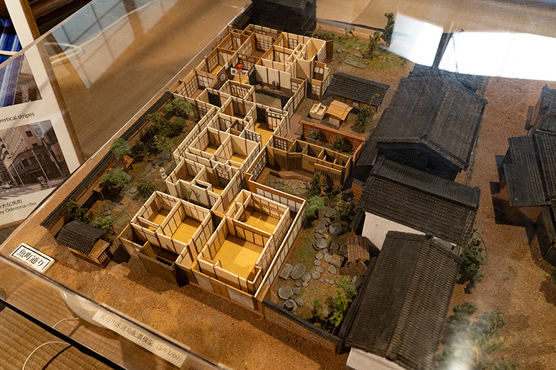 旧長谷川治郎兵衛家のジオラマ（屋敷）