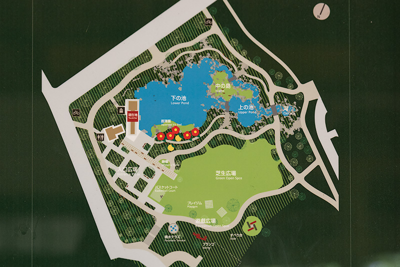 檜町公園の案内図