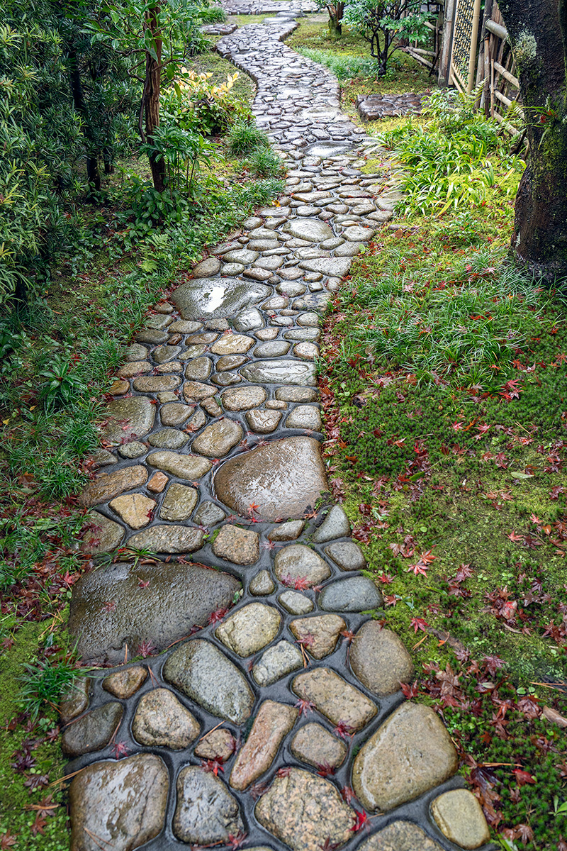 茶室「悠々庵」の延段