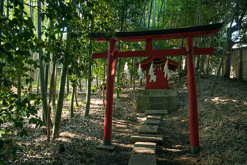 日吉の森庭園にある社