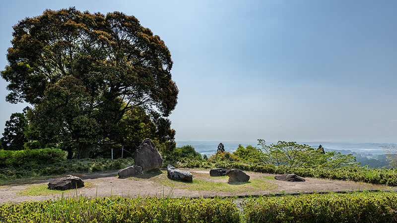 宮崎市郊外の景色が視界が広がる