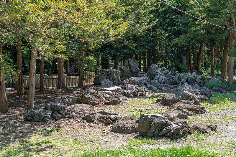 穂多木神社　石庭