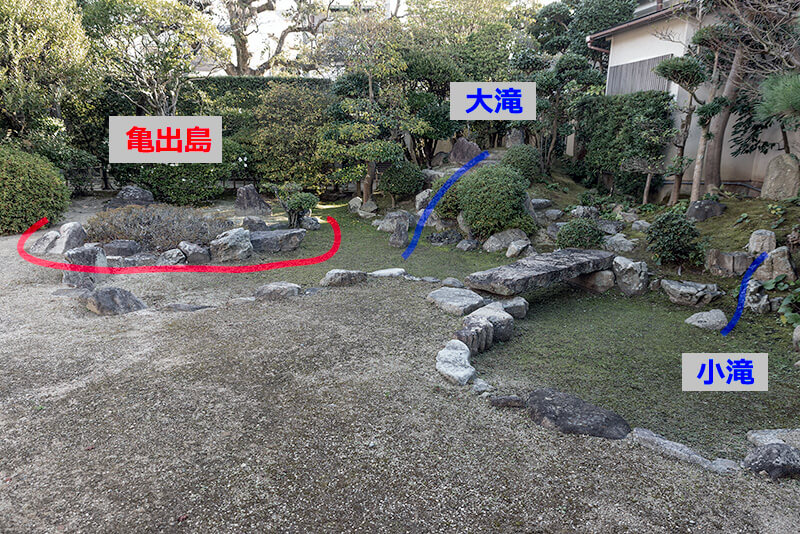 本松寺庭園　図解