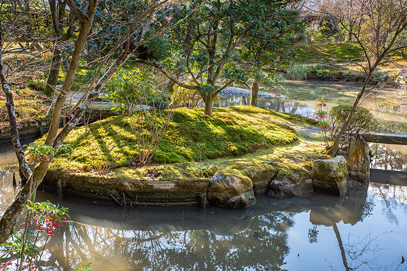 法金剛院庭園　亀島