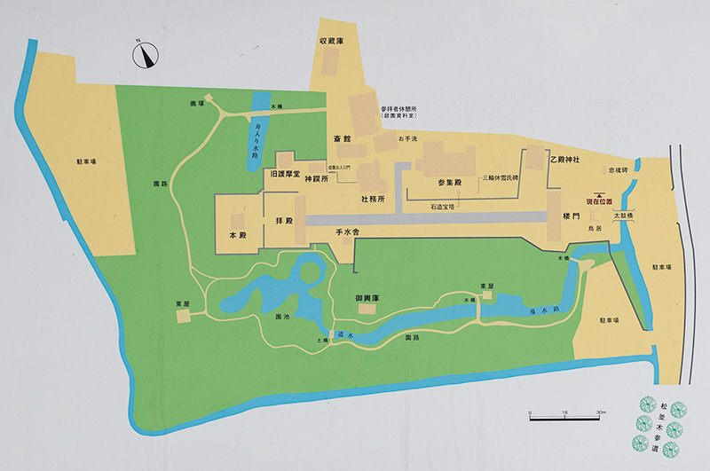 兵主大社の案内図