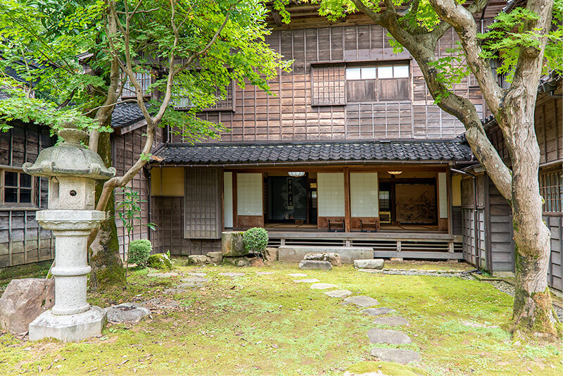 中庭から上座敷撮影