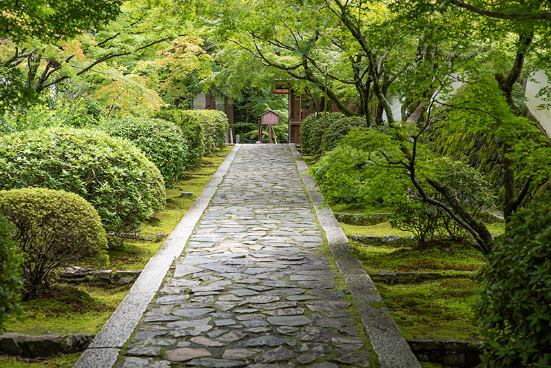トンチで有名な一休寺の参道