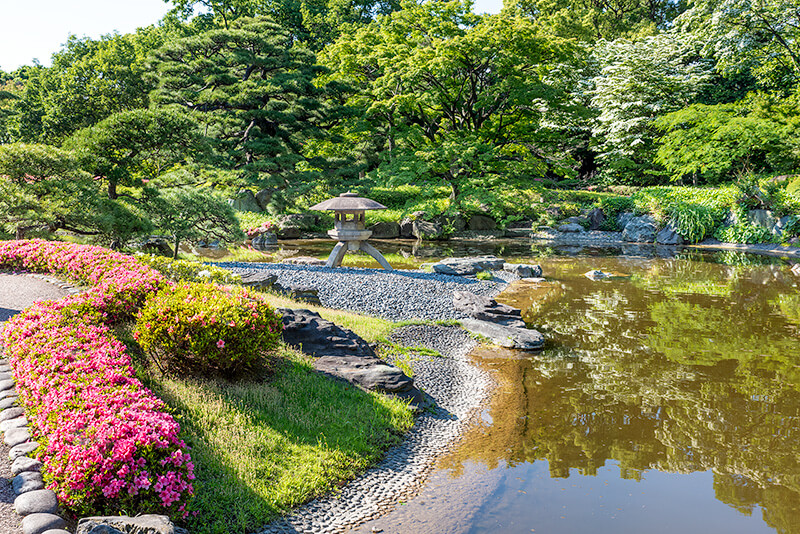 皇居東御苑　二の丸公園の洲浜