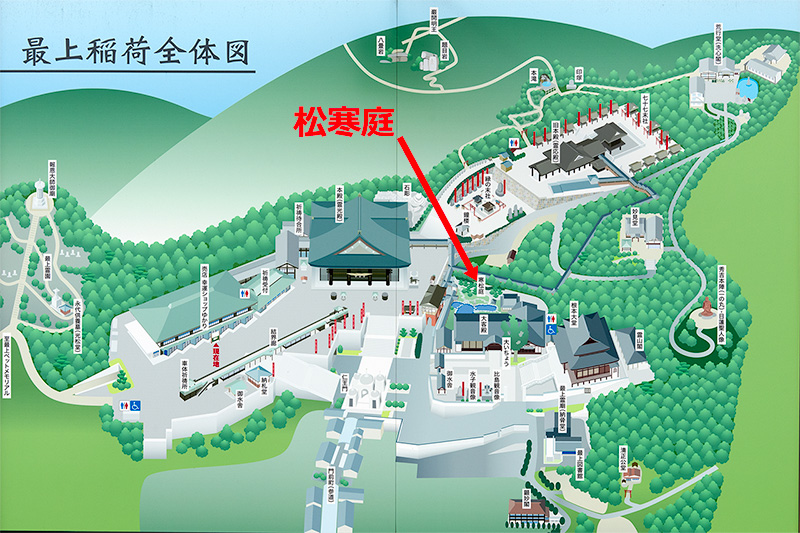 最上稲荷　案内図
