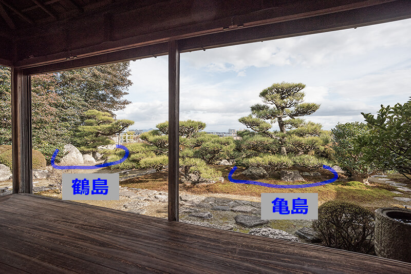 図解　亀島と鶴島
