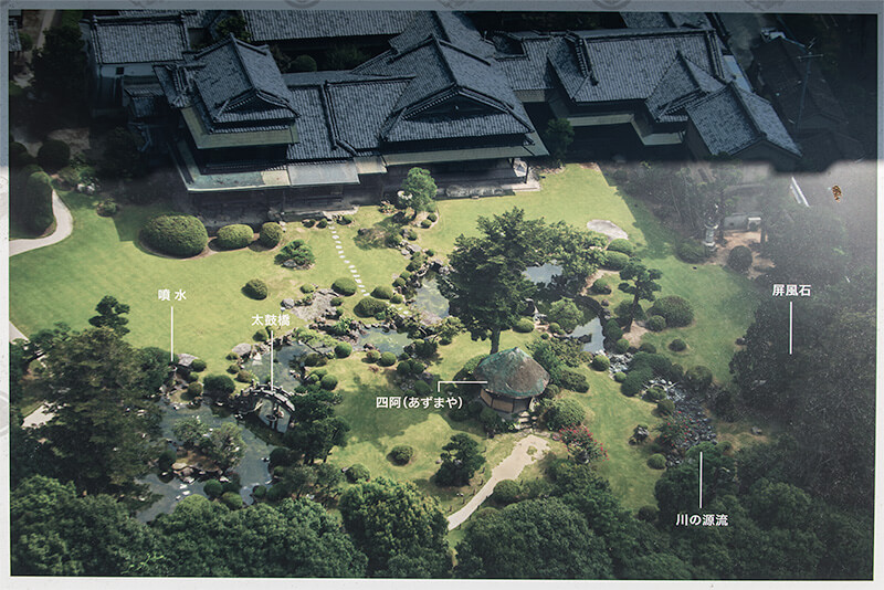 庭園の案内図