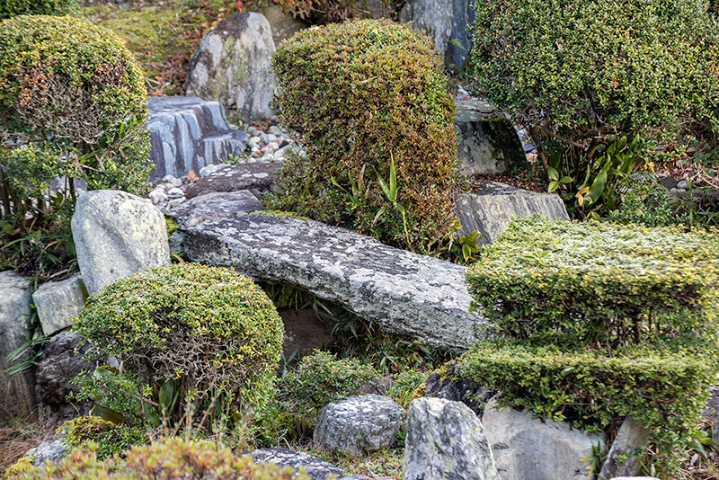 自然石による石橋