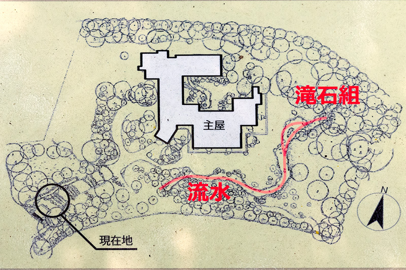 皆春荘の案内図
