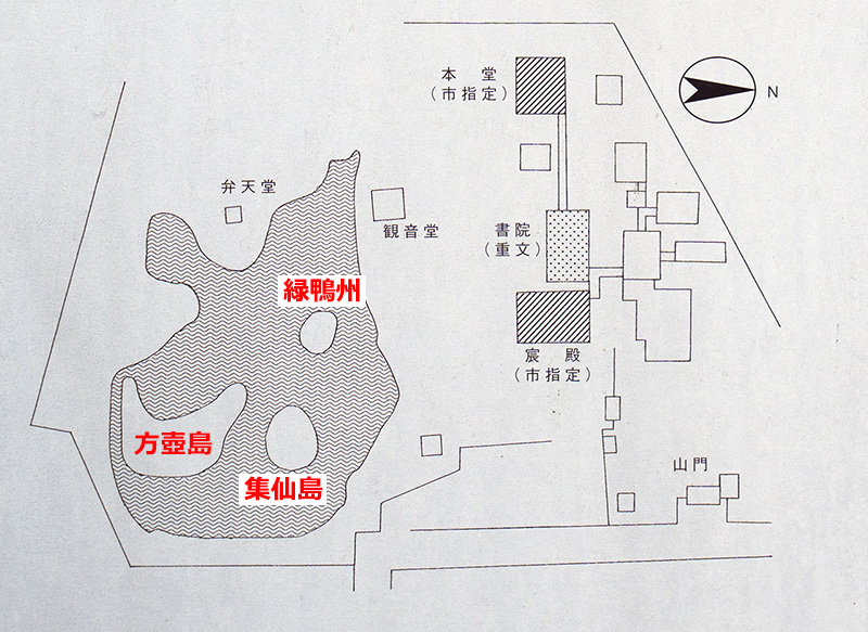 勧修寺の案内図