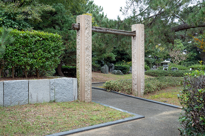 日本庭園の入口