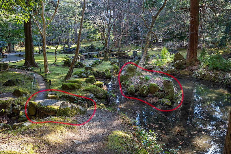 石橋と亀石
