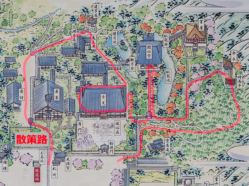 高台寺の案内図