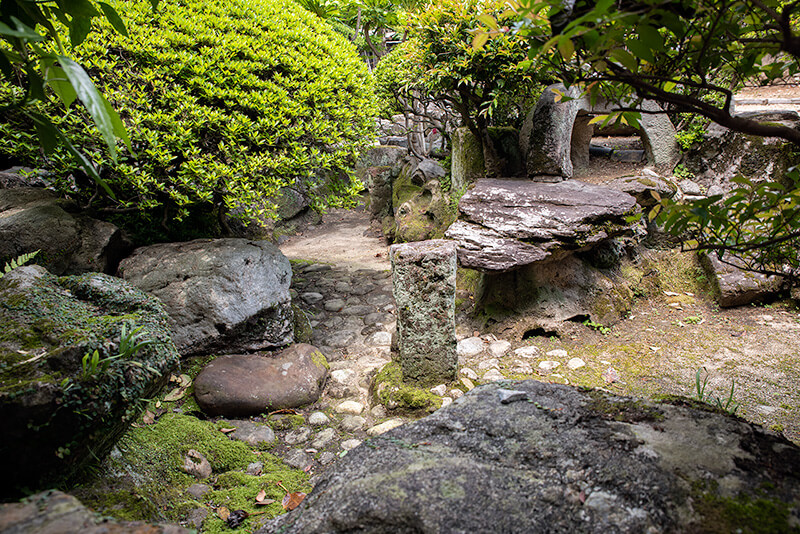 池中立石