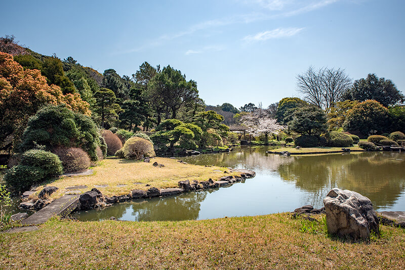 池泉回遊式庭園の遺構