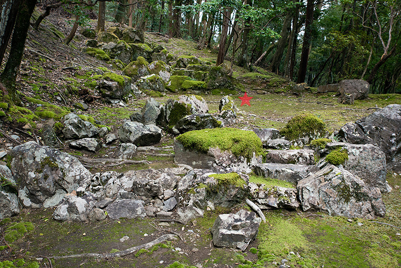 西芳寺庭園(苔寺)の枯滝石組