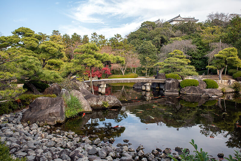 御屋敷の庭　姫路城の城郭
