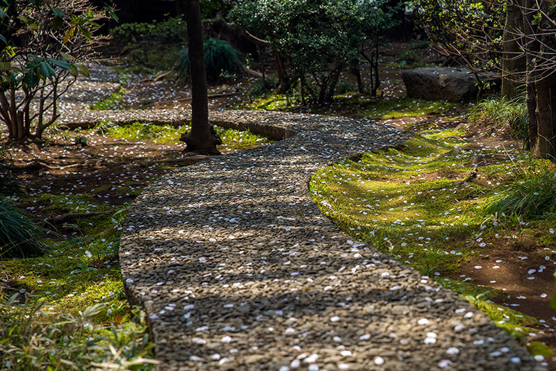 霰零し（あられこぼし）の敷石