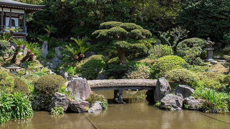 記主庭園の枯滝石組