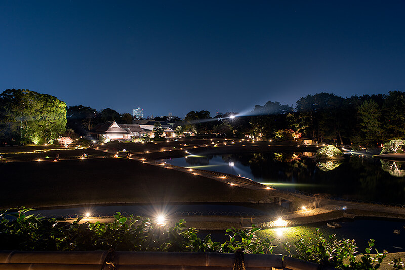 庭園夜景