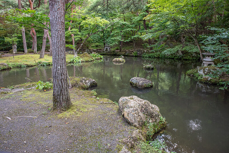 東庭園の池泉庭園