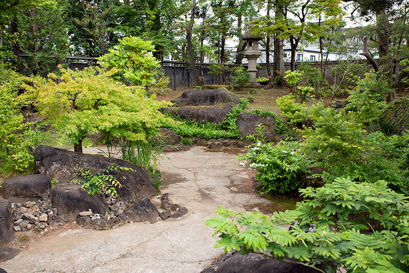 枯池に玉石を敷けば