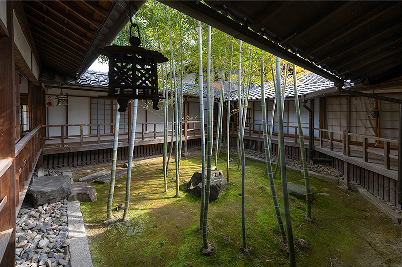 孟宗竹の坪庭
