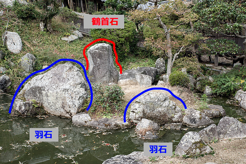 鶴島の図解