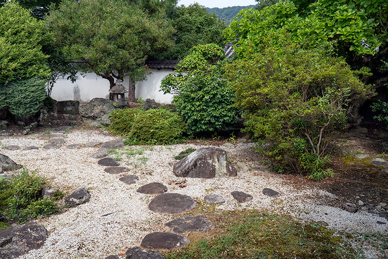 縦横無尽に打たれた飛石