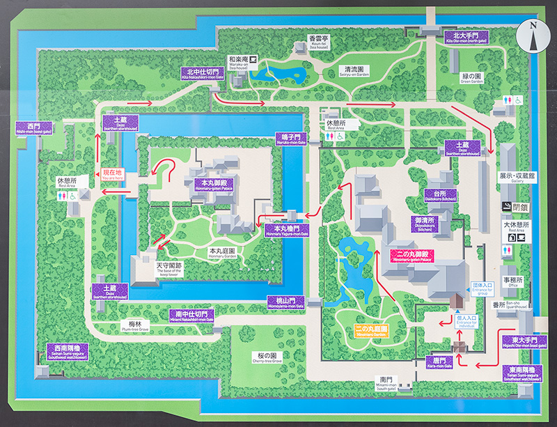 二条城　案内図