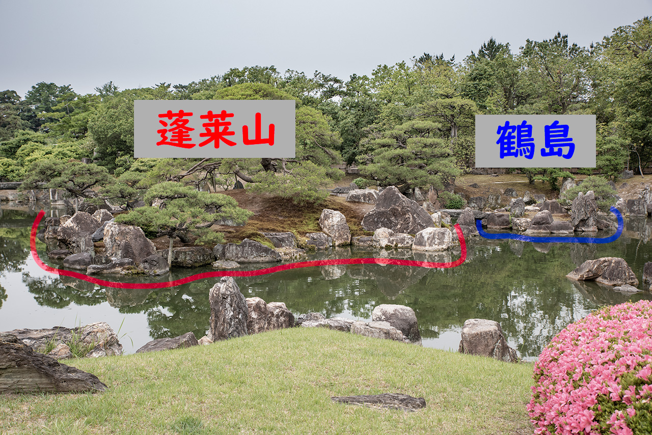 神仙蓬莱思想を表した庭園