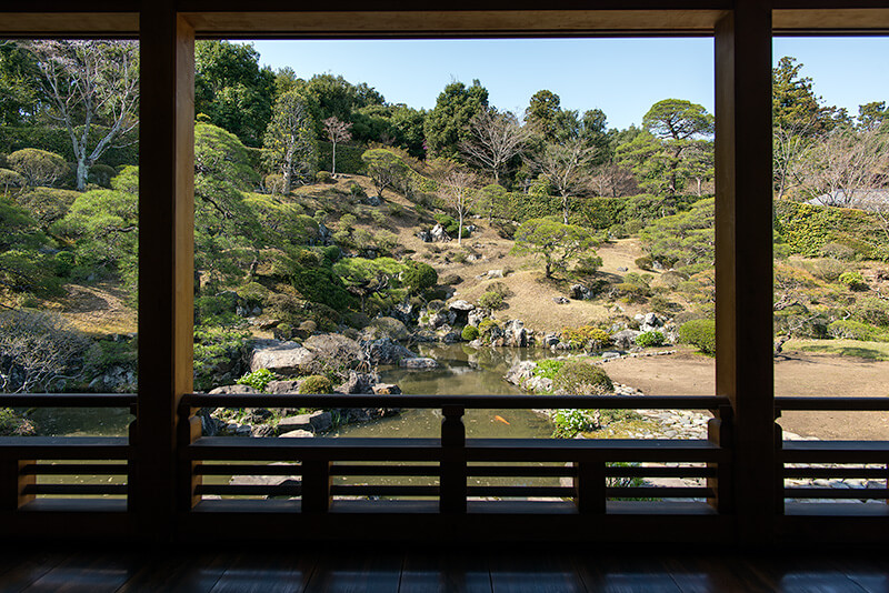 能仁寺庭園の額縁庭園
