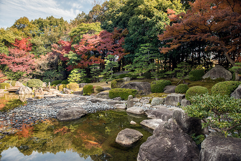 上の池での洲浜