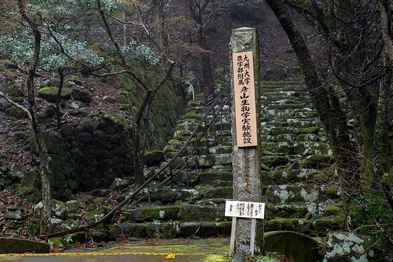 彦山生物学実験施設の入口